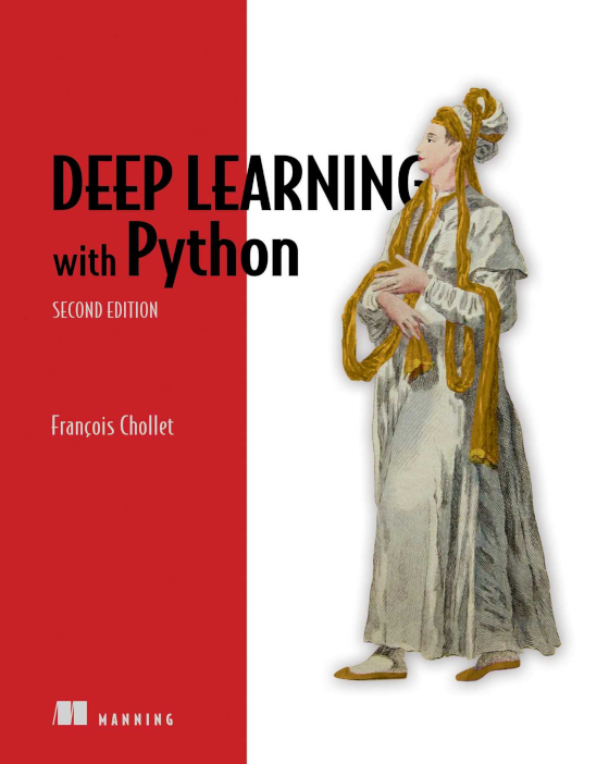 Cover of the book Deep Learning with Python, second edition, written by François Chollet.